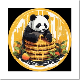 Panda Food Passion: Cuddly Charm Ramen Panda Feast Mode: Culinary Cuteness Posters and Art